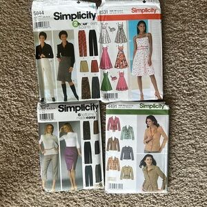 Simplicity fabric pattern kits - unused/unopened!